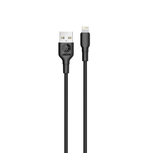 کابل تبدیل گرین لاین USB به لایتنینگ مدل PVC طول 1 متر