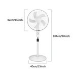 پنکه پایه دار 15 وات وای اس اچ مدل شارژی خورشیدی YSH-SF-0901