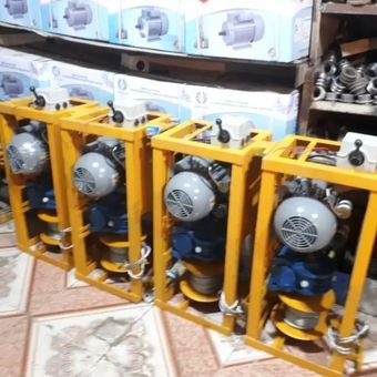 بالابر ساختمانی 300 کیلویی تکفاز موتور چینی 3 اسب تکفاز 1400 دور