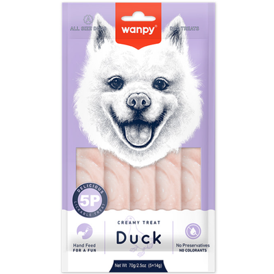بستنی سگ ونپی با طعم اردک / Wanpy dog creamy treat with duck