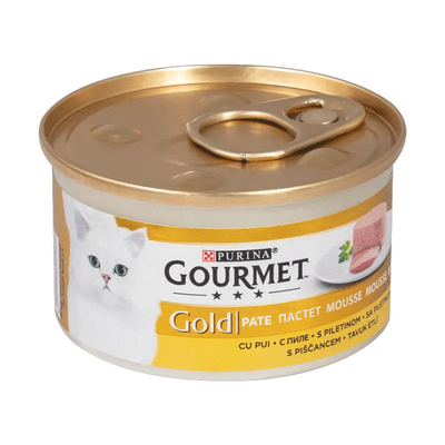 کنسرو گربه بالغ گورمت گلد با طعم مرغ / Gourmet-gold with chicken