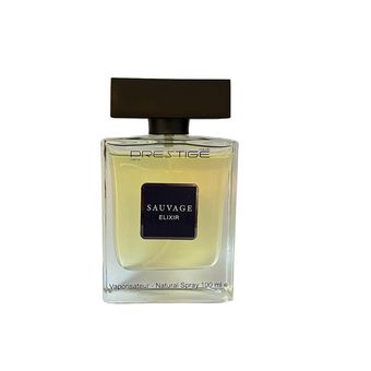 ادو پرفیوم مردانه نیو پرستیژ کالر مدل Sauvage elixir رایحه گرم حجم 100 میلی لیتر