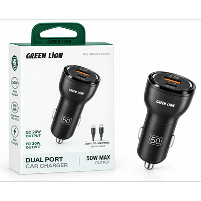 شارژر فندکی گرین لاین مدل DUAL PORT