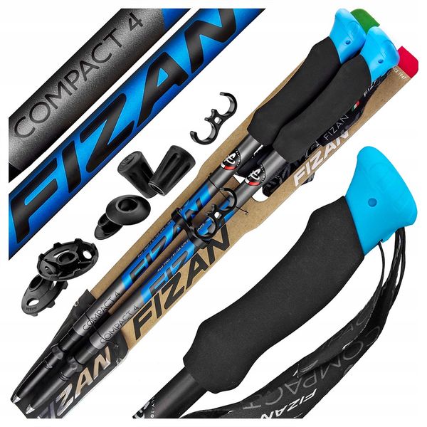 عصای کوهنوردی فیزان مدل Compact 4 بسته دو عددی