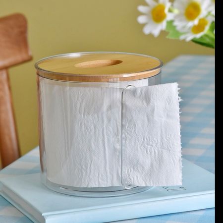 جا دستمالی گرد شفاف c5-1