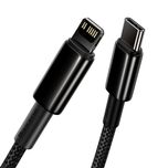 کابل تبدیل USB-C به لایتنینگ باسئوس مدل Tungsten طول 2 متر catlwj-a01