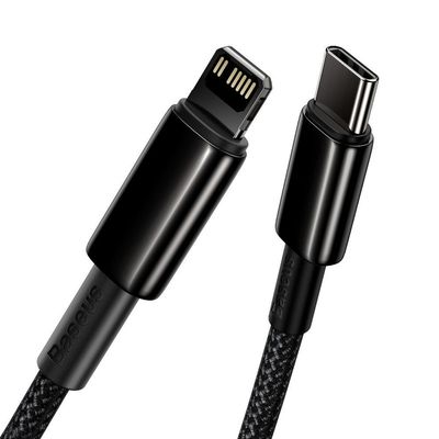 کابل تبدیل USB-C به لایتنینگ باسئوس مدل Tungsten طول 2 متر catlwj-a01