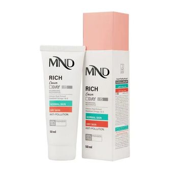 کرم روز مغذی ام ان دی SPF15 مناسب پوست معمولی و خشک