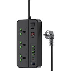 چندراهی برق 3 خانه TwinMax مدل MX-61 - مشکی