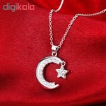 گردنبند طرح ماه و ستاره کد N859