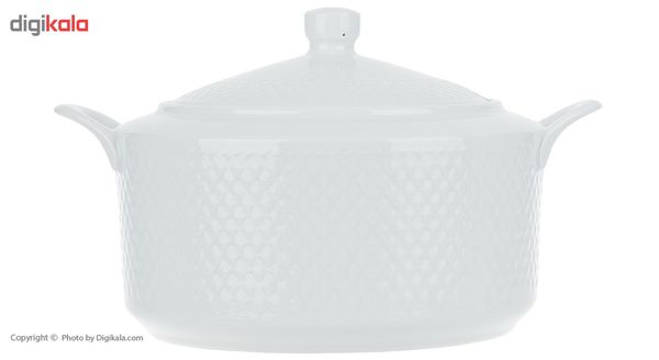 سرویس غذاخوری 102 پارچه 12 نفره چینی زرین ایران مدل رادیانس سفید درجه عالی