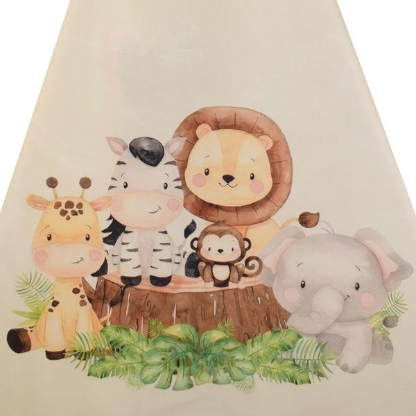 چادر بازی کودک مدل سرخپوستی طرح حیوانات سافاری کد PT503