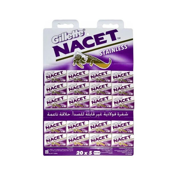 تیغ یدک اصلاح ژیلت مدل ناست مجموعه 20 عددی