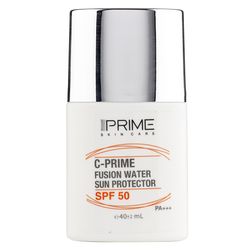 فلوئید ضدآفتاب بی‌رنگ پرایم، SPF50، مدل C-Prime Fusion Water، مناسب انواع پوست و حجم 40 میلی‌لیتر، ضد آب، محافظت کننده در برابر