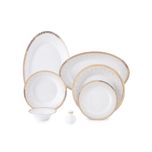 سرویس غذاخوری 108 پارچه چینی زرین ایران سری شهرزاد مدل رومینا درجه یک