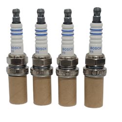 شمع خودرو بوش آلمانی مدل دو پلاتین پایه کوتاه کد FLR8LDCU+ (+9) بسته 4 عددی