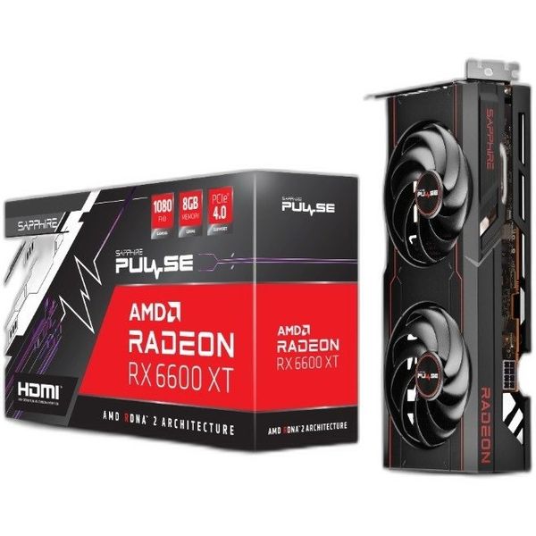 کارت گرافیک سافایر مدل PULSE RX 6600 XT حافظه 8 گیگابایت GDDR6(کارکرده)