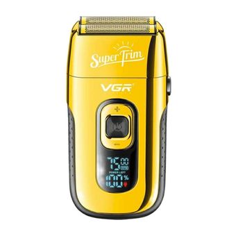 ماشین اصلاح موی صورت وی جی ار مدل V_332 با تکنولوژی برش چرخشی، باتری قابل شارژ 600mAh، قابلیت اصلاح با شماره صفر، تیغه استیل ضدز