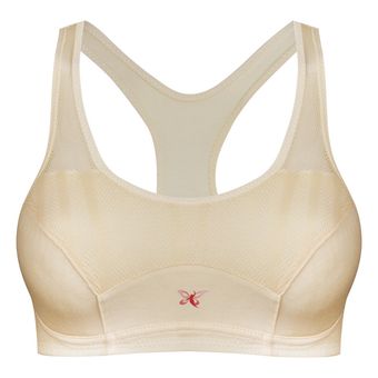 نیم تنه ورزشی زنانه  مدل پشت قهرمانی کد 3785 رنگ کرم