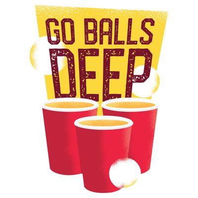 استیکر لپ تاپ وی وین آرت طرح Go Balls Deep مدل P72