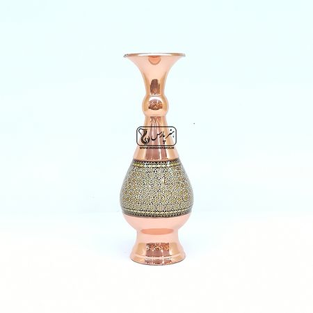 گلدان صراحی مس و خاتم 20 سانت هنر پارس
