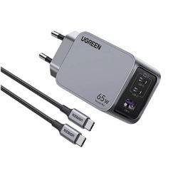 شارژر دیواری 65 وات یوگرین مدل X755 کد 25871 همراه با کابل USB-C