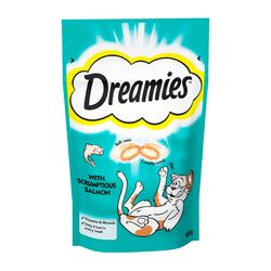 غذای تشویقی گربه دریمز مدل Snack With Salmon وزن 60 گرم