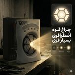 پنکه شارژی تکنودی مدل مه پاش  new 2027 ظرفیت 3600 میلی آمپر ساعت