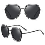 عینک آفتابی فرم خاص زنانه مدل 2204T11 Obsidian Matte Polarized