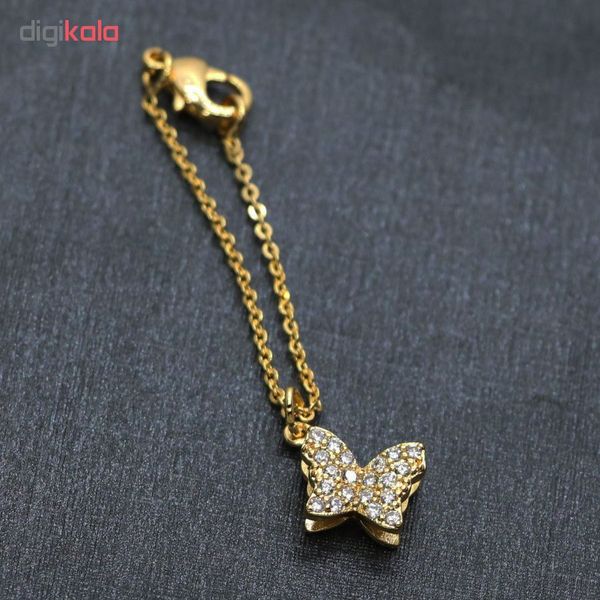آویز ساعت زنانه طرح پروانه کد 033