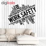 استیکر وی وین آرت طرح Work Safety کد S77