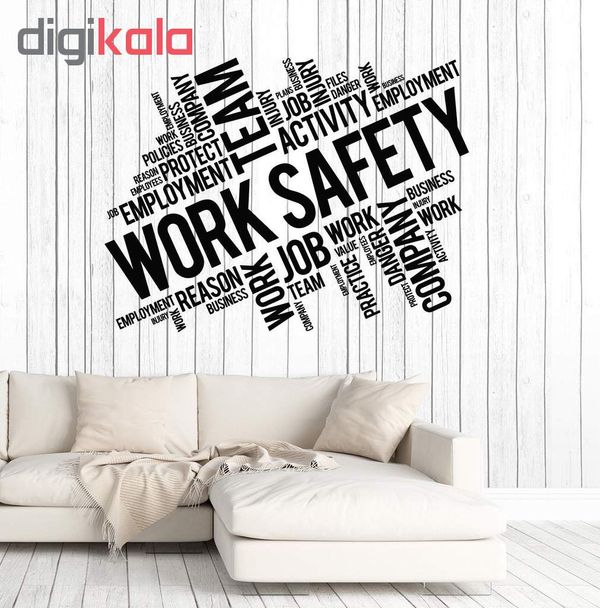 استیکر وی وین آرت طرح Work Safety کد S77