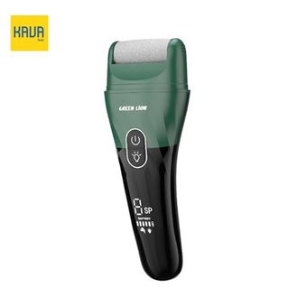 سنگ‌پا برقی Green Lion Callus Remover – 3 سر قابل تعویض، نمایشگر دیجیتال، 2 سرعت، خاموشی خودکار 20 دقیقه، شارژ دو پینی | سبز