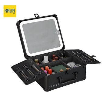 ارگانایزر و جعبه لوازم آرایش Levelo Elite با آینه مغناطیسی و LED – Black