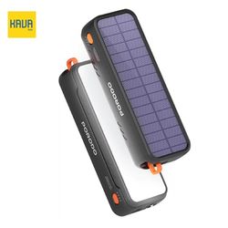 پاوربانک سولار Porodo ظرفیت 20000mAh مدل Solar-Powered با فست شارژ 22.5W