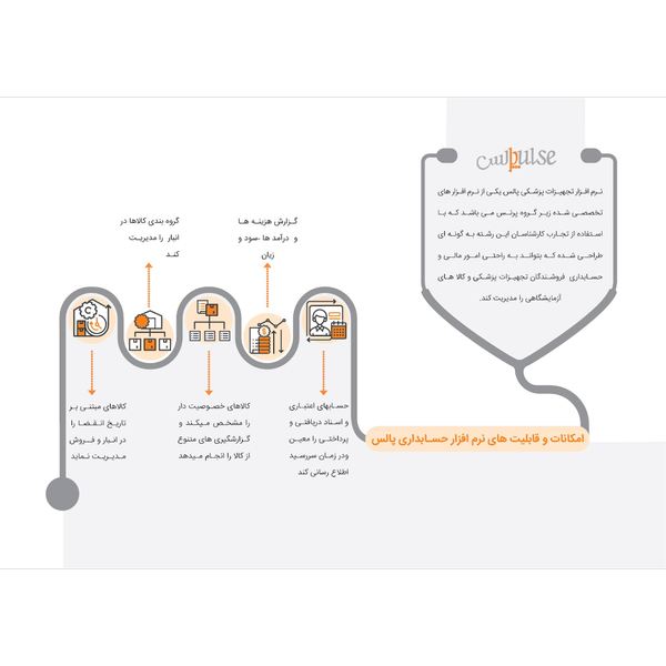 نرم افزار حسابداری فروشندگان لوازم طبی (پالس)