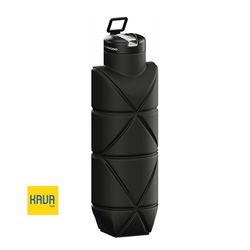 بطری سیلیکونی تاشو پورودو Porodo Fold-Flat Leakproof Bottle ظرفیت 700ml – مشکی