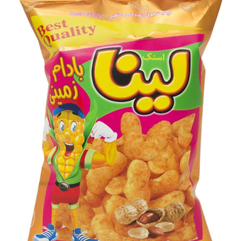 اسنک بادام زمینی لینا