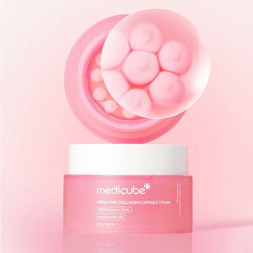 کرم کپسولی کلاژن و PDRN مدی کیوب Medicube ضد چروک و روشن کننده