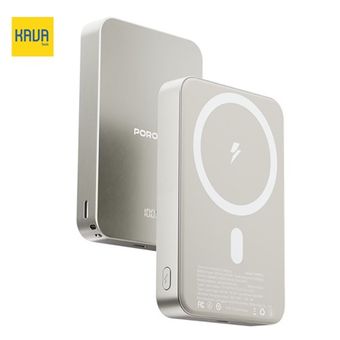 پاوربانک مگ‌سیف پرودو مدل Porodo MagSafe 10000mAh Power Bank PDPB15WSLYL