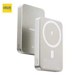 پاوربانک مگسیف پرودو مدل Porodo MagSafe 10000mAh Power Bank PDPB15WSLYL