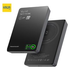 پاوربانک Powerology MagVolt 10000mAh با شارژ 20 وات و نمایشگر هوشمند TFT