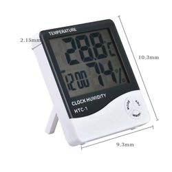 ساعت،دماسنج و رطوبت سنج دیجیتال HTC-1 اورجینال