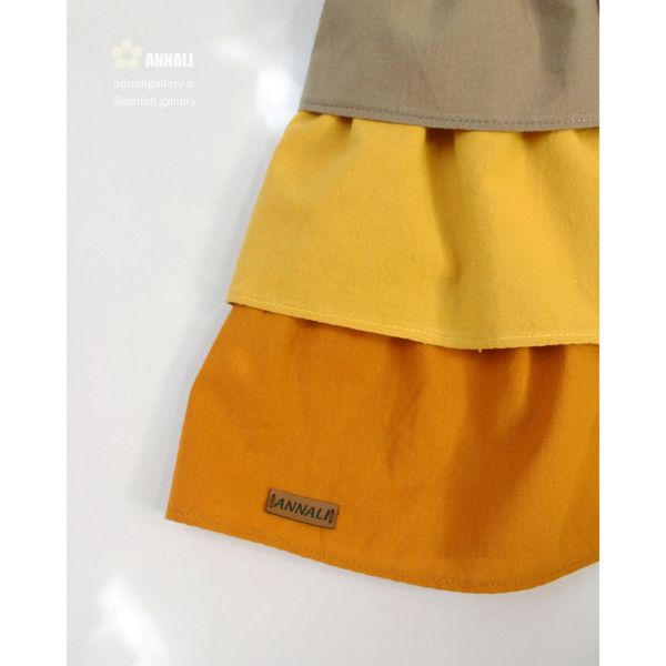 پیراهن دخترانه اِلی رنگ نارنجی