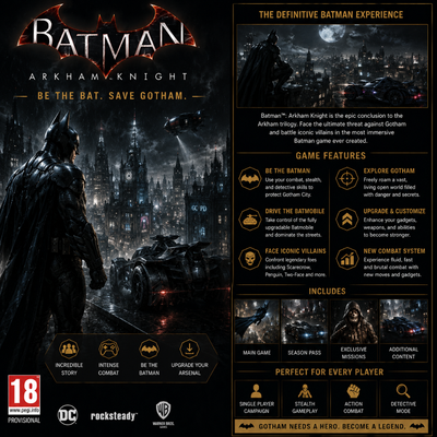اکانت قانونی : Batman: Arkham Collection