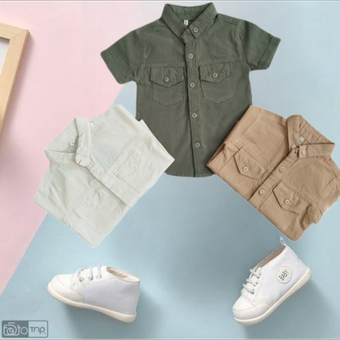 پیراهن آستین کوتاه کتان پنبه