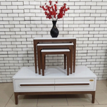 میز جلومبلی و عسلی کد 614 رنگ طوسی گردویی