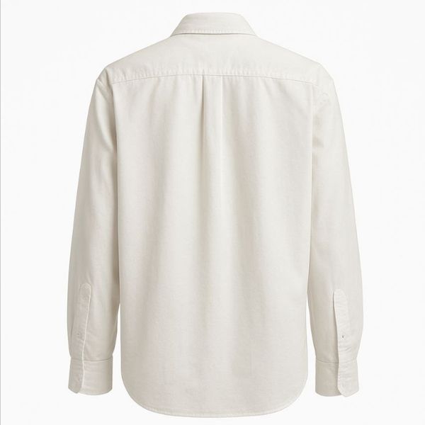 پیراهن آستین بلند رگولار فیت نباتی رنگ