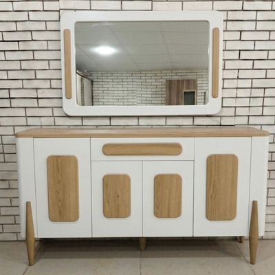 آینه و کنسول مدل A612 رنگ سفید بلوط