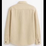 پیراهن کتان پاییزه شیری